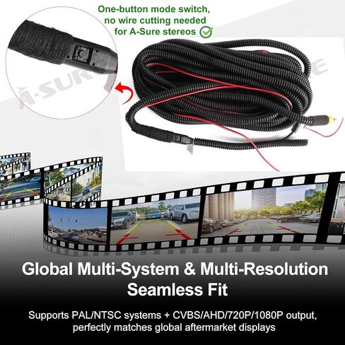 ASURE Tailgate Handle Backup Camera for Toyota Tundra 2000-2006 in Kuwait
