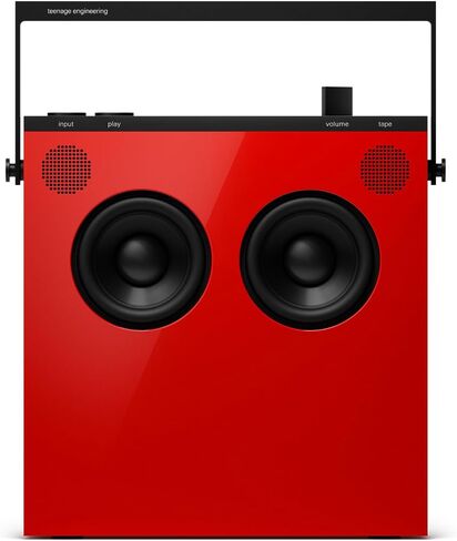Teenage Engineering OB–4 Portable Bluetooth Wireless Stereo Speaker with fm-Radio and Long-Lasting, Rechargeable 72 Hour Battery Life, red in Kuwait