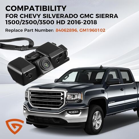 Backup Camera fit for Chevy Silverado, GMC Sierra 1500 2016-2019 in Kuwait