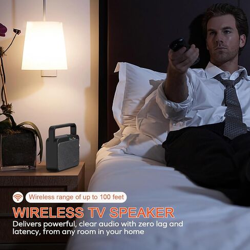 Bluetooth Amplifier TV Speaker for Seniors & Hard of Hearing, 100-FT Range in Kuwait