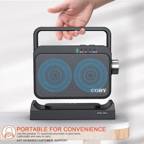 Bluetooth Amplifier TV Speaker for Seniors & Hard of Hearing, 100-FT Range in Kuwait