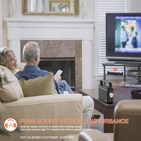 Bluetooth Amplifier TV Speaker for Seniors & Hard of Hearing, 100-FT Range in Kuwait