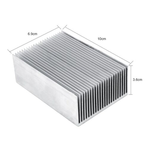 Aluminum Heatsink 24-Fin Cooling for LED, Amplifiers, Transistors & IC Modules ‌100x69x36mm High Thermal Conductivity(100 * 69 * 36mm) in Kuwait