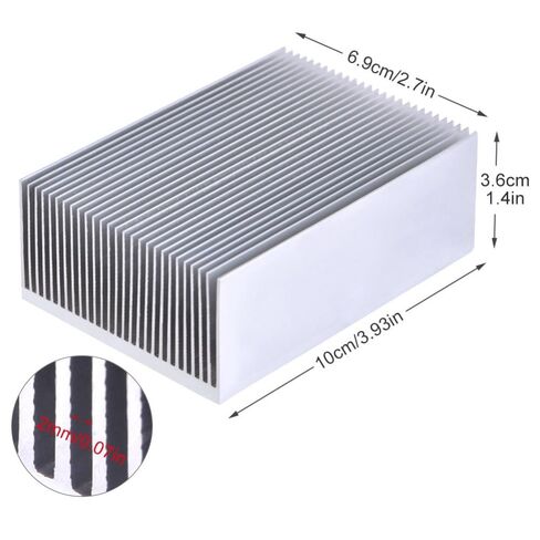 Aluminum Heatsink 24-Fin Cooling for LED, Amplifiers, Transistors & IC Modules ‌100x69x36mm High Thermal Conductivity(100 * 69 * 36mm) in Kuwait