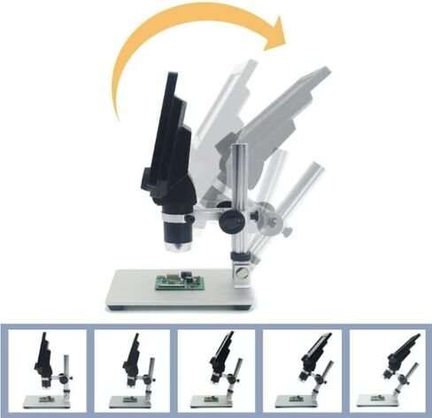 Microscope G1200 Microscope Electronic 12Mp 7 Inch LCD Display Magnifier Tool,with Bbattery, in Kuwait