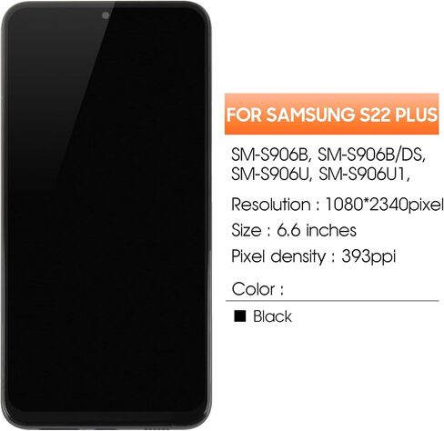 INCELL for Samsung Galaxy S22 Plus Screen Replacement for Samsung S22 Plus LCD Display SM-S906B SM-S906U LCD Digitizer Touch Assembly Repair Parts with Frame in Kuwait