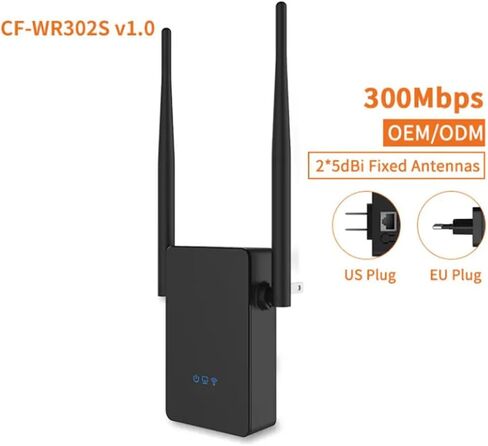 Router Repeater Bridge Modes 300Mbps WiFi Service Range Extender CF-WR302S Wireless Single Router Repeater in Kuwait