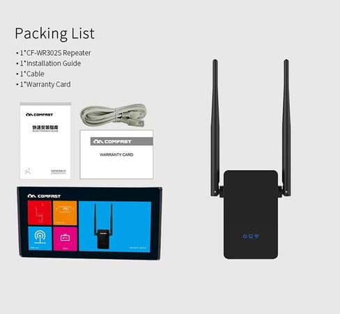 Router Repeater Bridge Modes 300Mbps WiFi Service Range Extender CF-WR302S Wireless Single Router Repeater in Kuwait