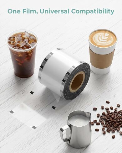 Kichvoe Cup Sealer Film Clear Roll Sealer Film 2000 Uses in Kuwait
