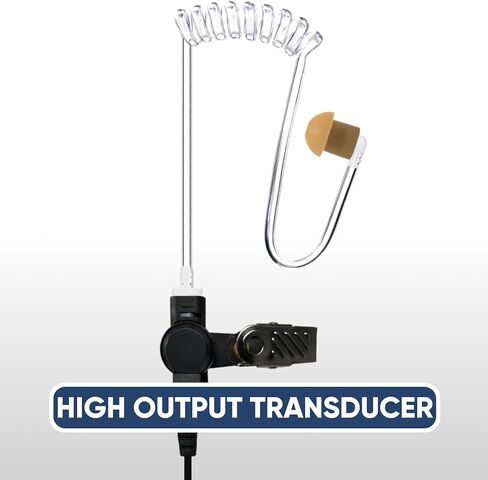 Pryme SPM-2383 Surveillance 2-Wire Earpiece Headset with Microphone, Compatible with Motorola APX Series Two Way Radios, APX 4000 APX 6000 APX 7000 and APX 8000 in Kuwait