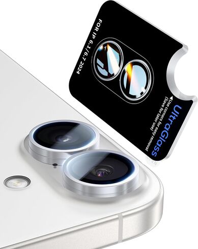UltraGlass UNBREAK TOP 9H+ Glass for iPhone 15 Pro Max/15 Pro Lens Protector [Military Grade Shatterproof & Longest Durable] Camera Lens Protector 15 Pro/ 15 Pro Max Tempered Glass, Black in Kuwait