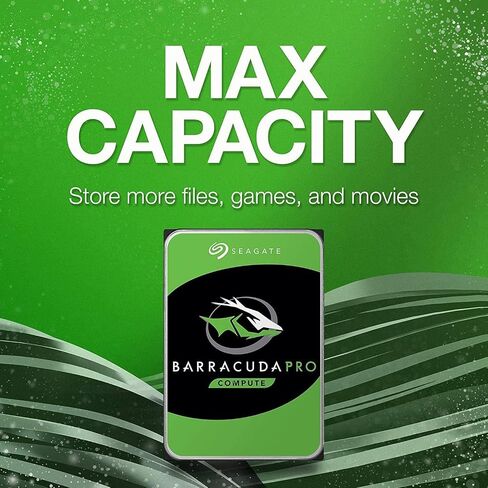 Seagate BarraCuda Pro 12TB Internal Hard Drive Performance HDD – 3.5 Inch SATA 6 Gb/s 7200 RPM 256MB Cache for Computer Desktop PC Laptop – Frustration Free Packaging (ST12000DM0007) (Renewed) in Kuwait