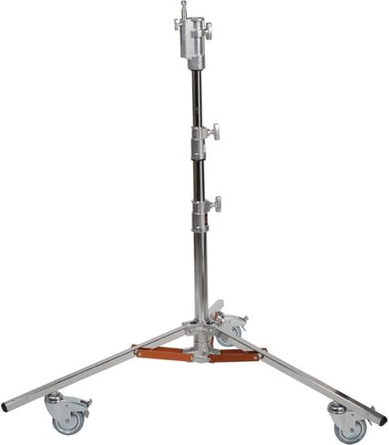 Matthews 9.5' Junior Double Riser Stand with Wheels, Chrome in Kuwait