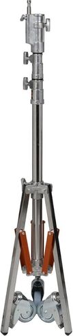 Matthews 9.5' Junior Double Riser Stand with Wheels, Chrome in Kuwait