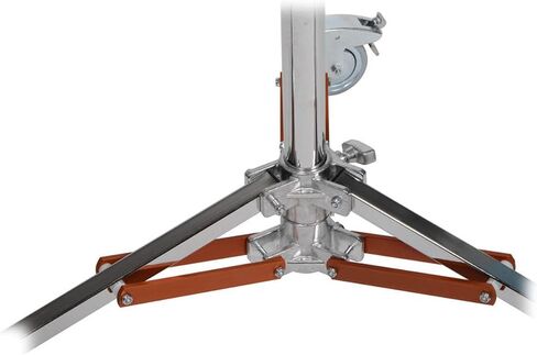 Matthews 9.5' Junior Double Riser Stand with Wheels, Chrome in Kuwait