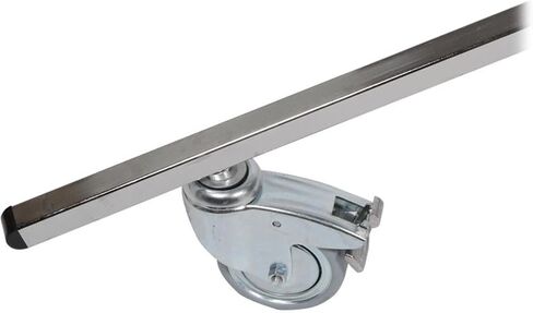 Matthews 9.5' Junior Double Riser Stand with Wheels, Chrome in Kuwait