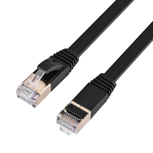 1m Shielded CAT7 High Speed 10Gbps Ethernet Cable for Laptops Modem Routers Black (5m) in Kuwait