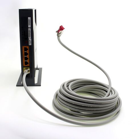 10m - CAT6a - Network cable grey - 1 piece CAT 6a S-FTP double shielded PIMF 500MHz halogen free patch cable compatible with CAT5 CAT6 CAT7 CAT8 10GBASE-T - 10000 Mbps for switch, router, modem in Saudi Arabia