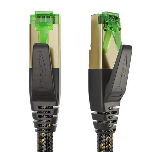 KabelDirekt – Cat 7 Ethernet Cable 10Gbps – 5ft, Braided in Kuwait