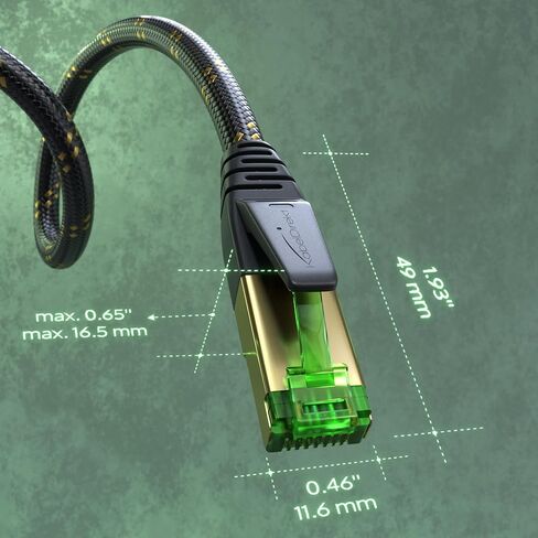 KabelDirekt – Cat 7 Ethernet Cable 10Gbps – 5ft, Braided in Kuwait