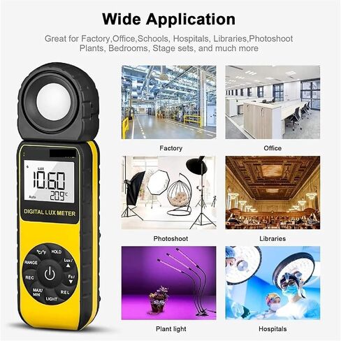 Light Meter, Luxmeter Digital Brightness/Light Meter with Measurement Ranges from 0.01 to 300,000 Lux,Luxmeter in Kuwait