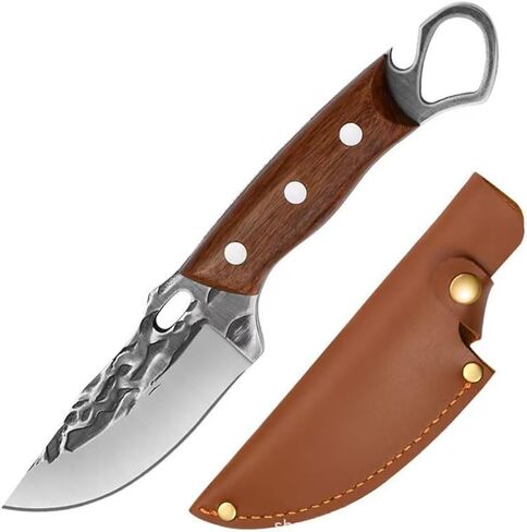 Fixed Blade Knives with Sheath, 8.5-inch Hunting Knives Full Tang Bushcraft Knife Survival Knives, Fixed Blade Hunting Knives for Camping, Hiking, Survival in Kuwait