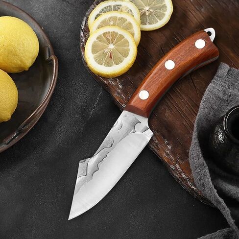 Fixed Blade Knives with Sheath, 8.5-inch Hunting Knives Full Tang Bushcraft Knife Survival Knives, Fixed Blade Hunting Knives for Camping, Hiking, Survival in Kuwait