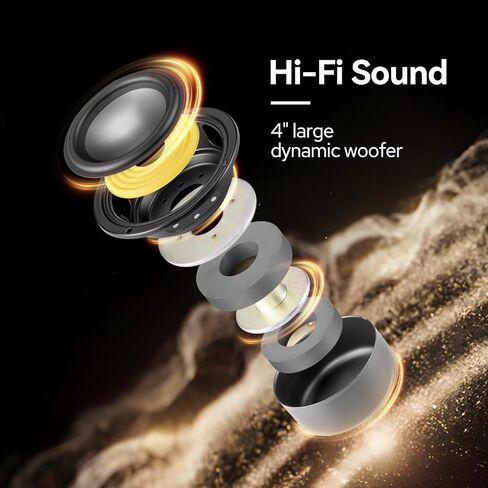 HiVi-Swans OS-10 HiFi Stereo Speakers, Bluetooth 5.0 Active Computer Bookshelf Speakers - 4'' Dynamic Woofer, Powered Desk Speakers 62w RMS with Touch Control for PC/Phone/TV - White in Kuwait