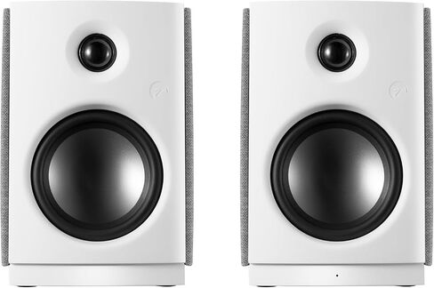 HiVi-Swans OS-10 HiFi Stereo Speakers, Bluetooth 5.0 Active Computer Bookshelf Speakers - 4'' Dynamic Woofer, Powered Desk Speakers 62w RMS with Touch Control for PC/Phone/TV - White in Kuwait