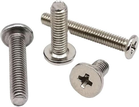 Idomin 50pcs M1.2 M1.4 M1.6 M2 M2.5 M3 M4 Tiny Phillips Ultra Thin Wafer Flat Head Screw Bolt for Laptop Notebook Phone Glasses (Color : M1.4, Size : 1.5mm) in Saudi Arabia