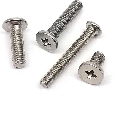 Idomin 50pcs M1.2 M1.4 M1.6 M2 M2.5 M3 M4 Tiny Phillips Ultra Thin Wafer Flat Head Screw Bolt for Laptop Notebook Phone Glasses (Color : M1.4, Size : 1.5mm) in Saudi Arabia