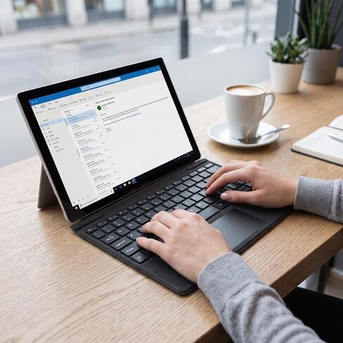 PUSOKEI Bluetooth Keyboard for 13 Inch Tablet, 7-Color Backlit Replacement with Touchpad in Kuwait