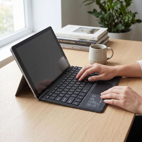 PUSOKEI Bluetooth Keyboard for 13 Inch Tablet, 7-Color Backlit Replacement with Touchpad in Kuwait