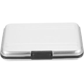 Operitacx Memory Card Case Box and Memory Card Holder for Photographers Shockproof Waterproof Storage Case Silver Gray Portable Digital Camera Accessory Storage in Kuwait