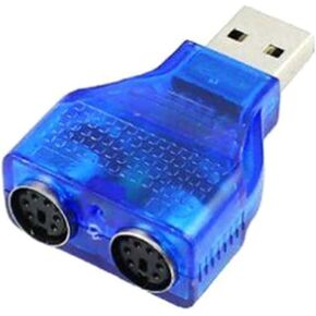 / 2 to USB Adapter, 6-pin Male to USB Female Converter, for Keyboard and, Compact Polymer Plug in Saudi Arabia