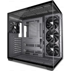 FOIFKIN F300 (2025) PC Case - Pre-Installed 4 No RGB Fan, ATX Mid-Tower Computer case, Gaming PC Case, 270° Panoramic Glass with Type-C, FOIFKIN (Black+) in Kuwait