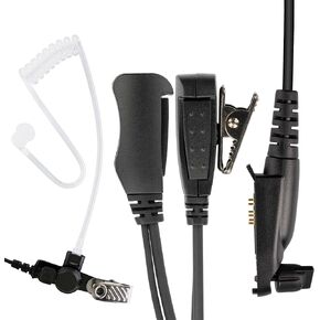 BCT15-M3 Commercial-Grade Surveillance Style Earphone with Lapel PTT Microphone Compatible with Rocky Talkie Expedition Radio Motorola M5 Plug GP328 Plus PRO5150 Elite in Saudi Arabia