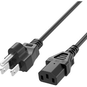 Superer 4FT 3-Prong Universal AC Power Cord for Monitor TV Computer Printer in Kuwait