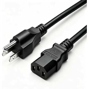 18AWG UL Listed 6ft Pure Copper NEMA5-15P-C13 3Prong Grounded AC Power Cord in Kuwait
