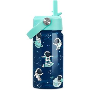 SANDJEST Ballet Kid 12oz Water Bottle with Straw Lid - 2-Pack Insulated Stainless Steel Water Bottles for Kids Girls - Travel Cup for School Sports in Kuwait