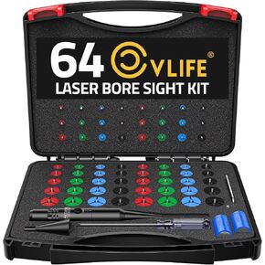 CVLIFE Laser Bore Sight Kit with 64 Adapters fit 0.17 to 12GA Calibers in Kuwait