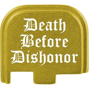 NDZ Performance Slide Cover Back Plate Compatible with Glock 43 43X 48, Aluminum, Made in USA with Color Filled Laser Engraved Images - Choose Image & Color in Kuwait