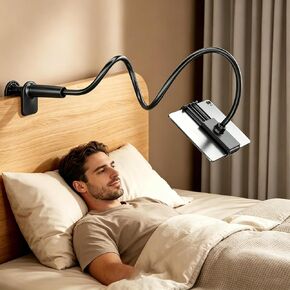 Tablet Kindle Holder Stand 30in Flexible Long Arm Clamp Mount Adjustable for Bed Reading Sofa Desk Fits Phone 4.7''-11'' Tablet Devices in Kuwait