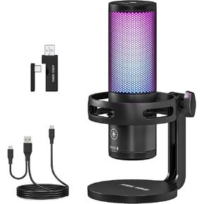 ARES WING USB Gaming Condenser Microphone with RGB Light, for Streaming in Kuwait