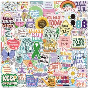 200PCS Mental Health Stickers, Positive Affirmation Vinyl Decals in Saudi Arabia