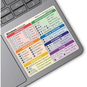 Windows Shortcuts Sticker for Laptop & PC, Keyboard Cheat Sheet in Saudi Arabia