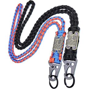 2Pcs Heavy Duty Paracord Lanyard Keychain Braided Tactical Lanyards for Keys,Whistle,Mobile Phone,Outdoor Activities in Kuwait