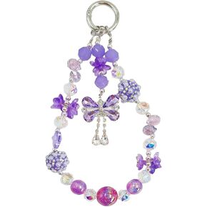 Phone Charm for Women, Beaded Wrist Strap Lanyard with Tether Tab – Anti-Theft Hands-Free Detachable Phone Chain Wristlet in Kuwait