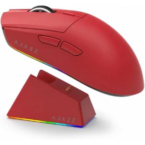 AJAZZ AJ139V2 MC Wireless Gaming Mouse with Magnetic Charging Dock, 66g Ultra-Light, 22000 DPI PAW3311 Optical Sensor, Tri-Mode (2.4G/BT5.0/Wired), 80M Clicks, Programmable for PC/Mac/Laptop in Kuwait