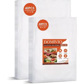 50PCS Vacuum Sealer Bags 11" x 16", Pre-Cut Gallon Size Food Saver Bags for Vacuum Sealer Machine, BPA-Free Heavy Duty Storage Bags for Food Freezer Meal Prep & Sous Vide in Kuwait